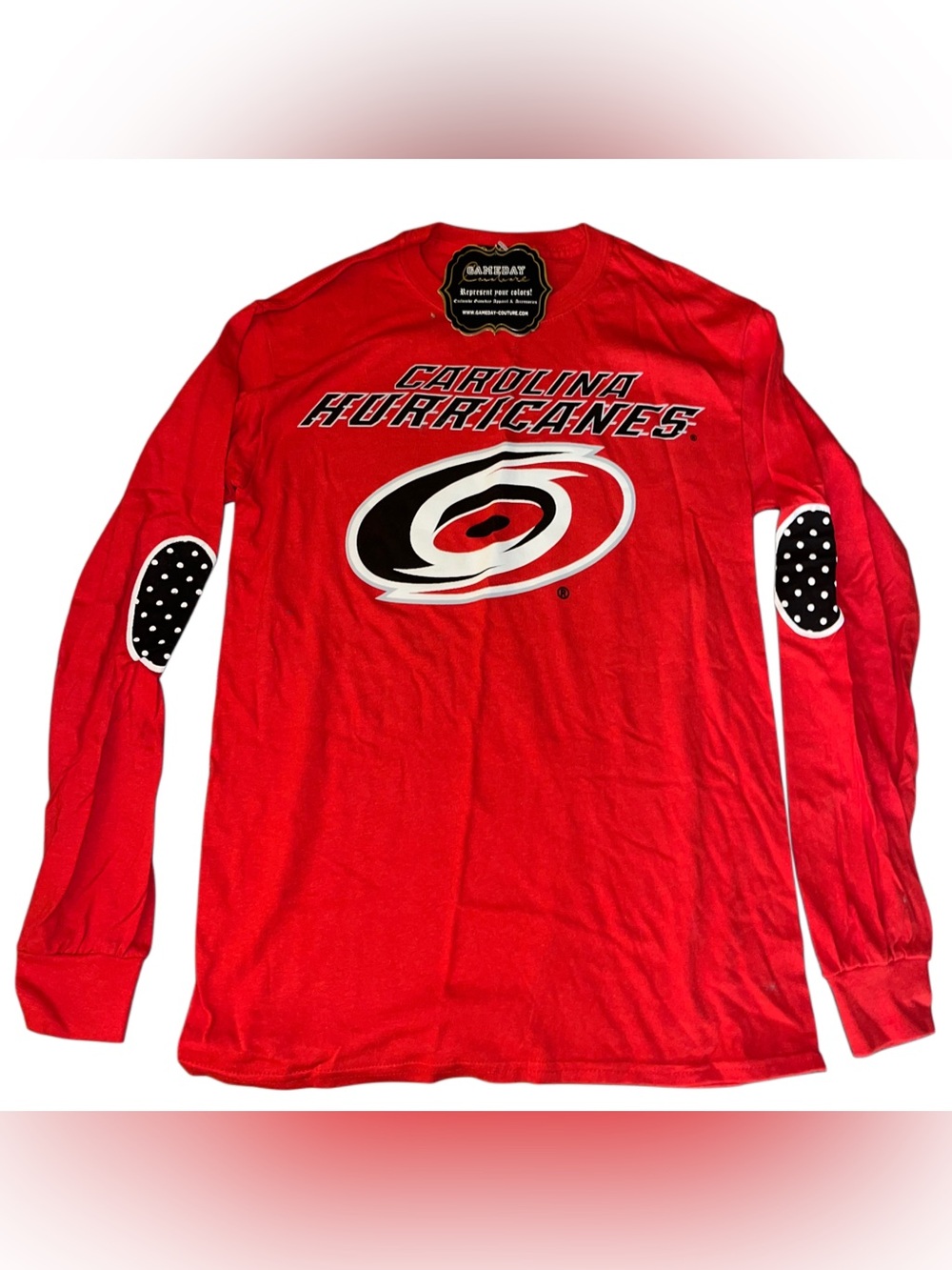 Ameda Carolina Hurricanes Red Long-Sleeve Tee